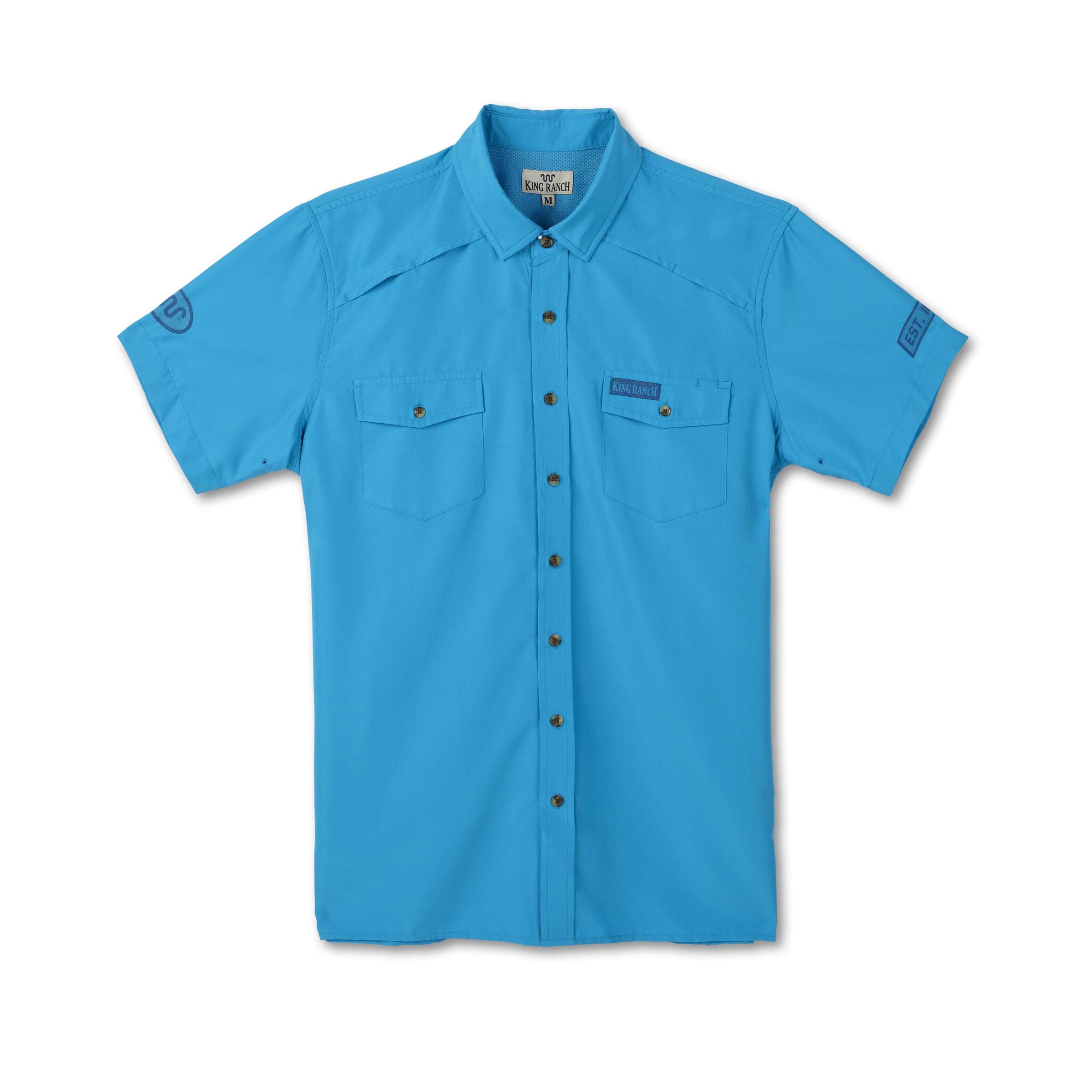 S/S Classic Fishing Shirt with KR Badges – King Ranch Saddle Shop