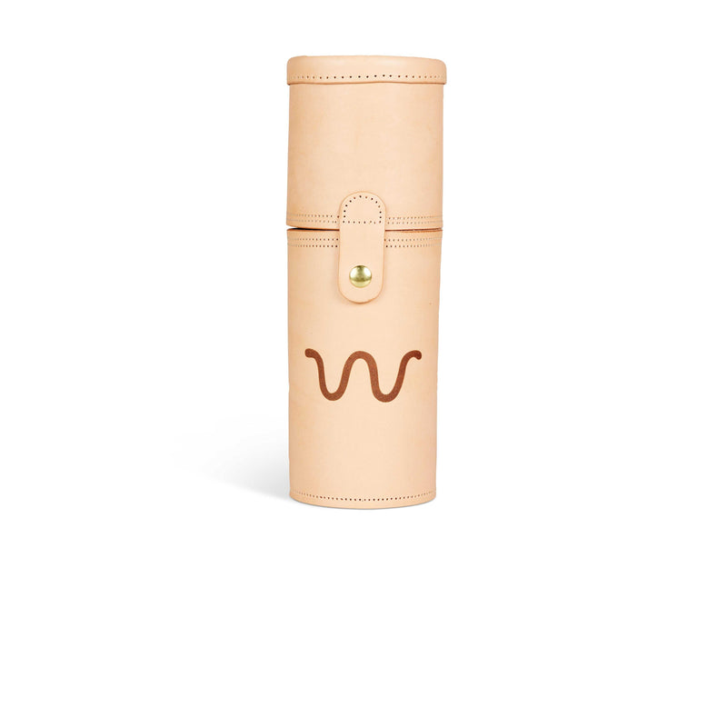 Running W Natural Leather Bottle Holder | Default Title