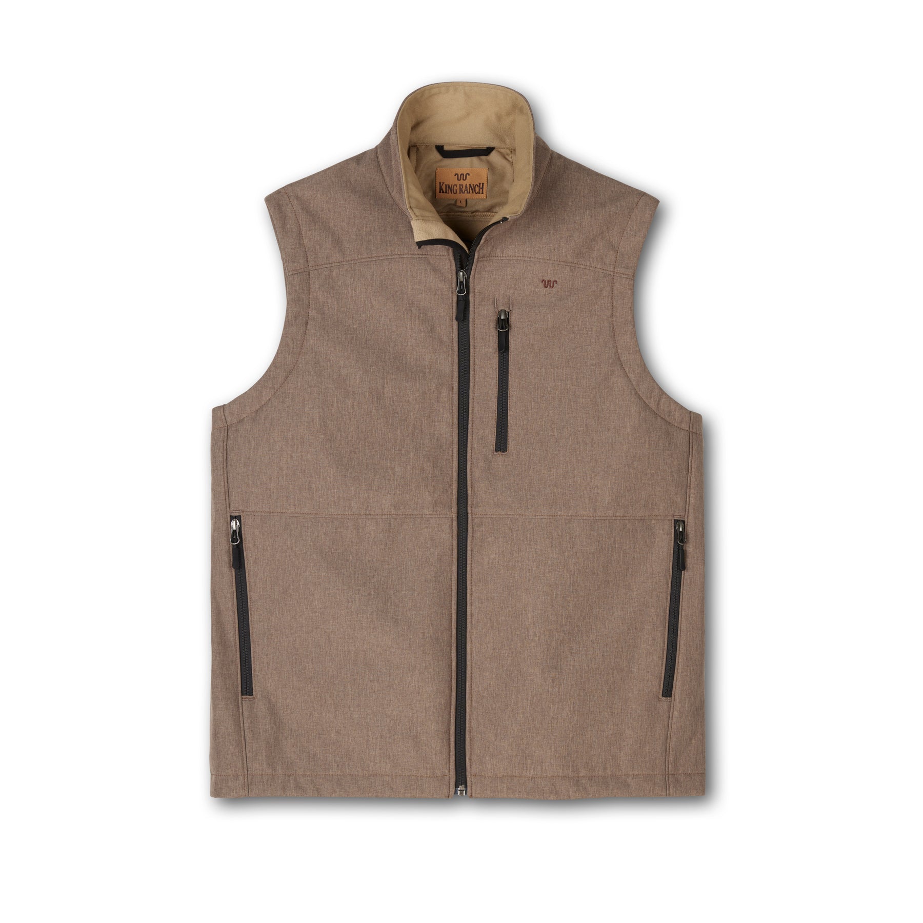 トップス Brook Big Pocket Nylon Vest brown Boone Dark Brown Vest In Leather | Vest For Men