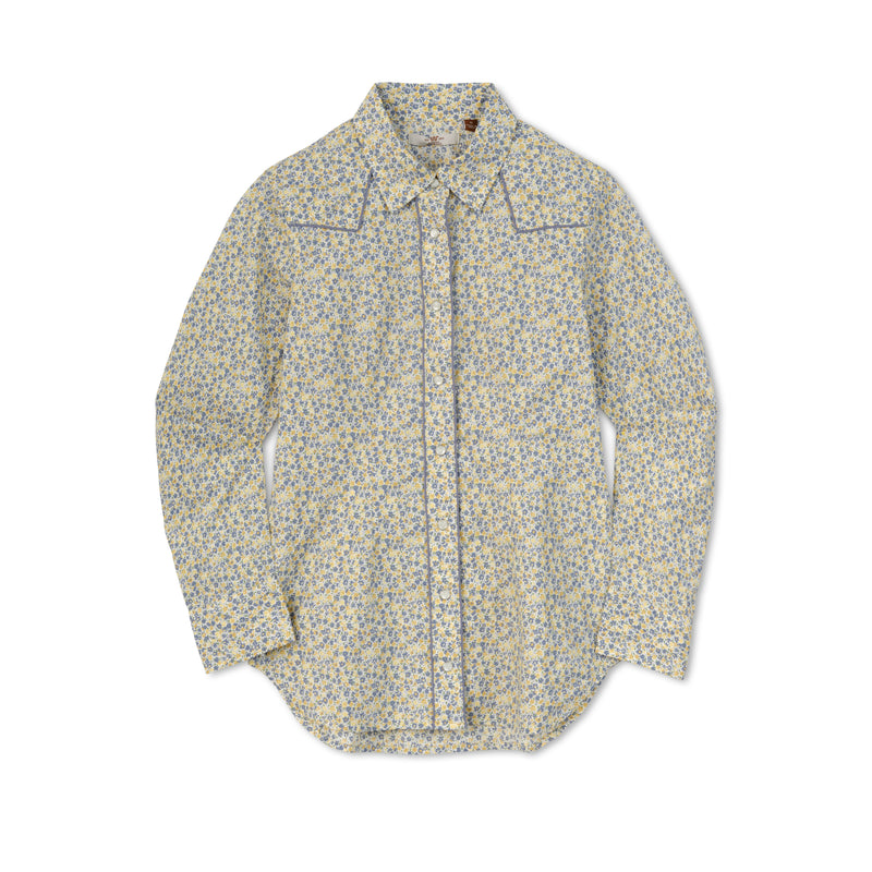 Women's Pearl Snap Ranch Shirt | STRAW / Extra Small