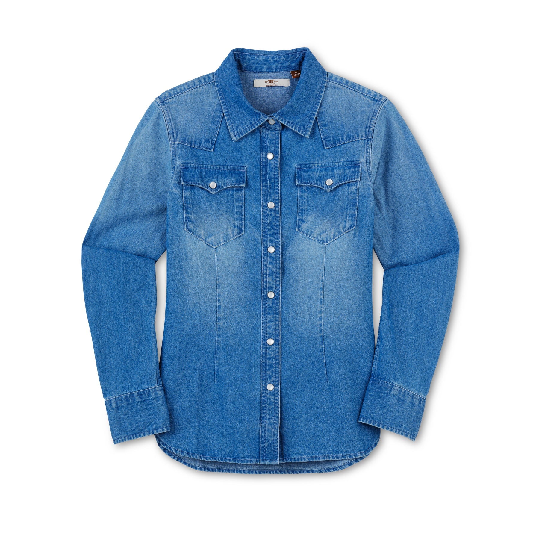 ★ ★ Women's Statement Crop Denim Shirt 47AB726 Amazon.com: R13 Women's Cropped Denim Shirt, Brindley, Blue