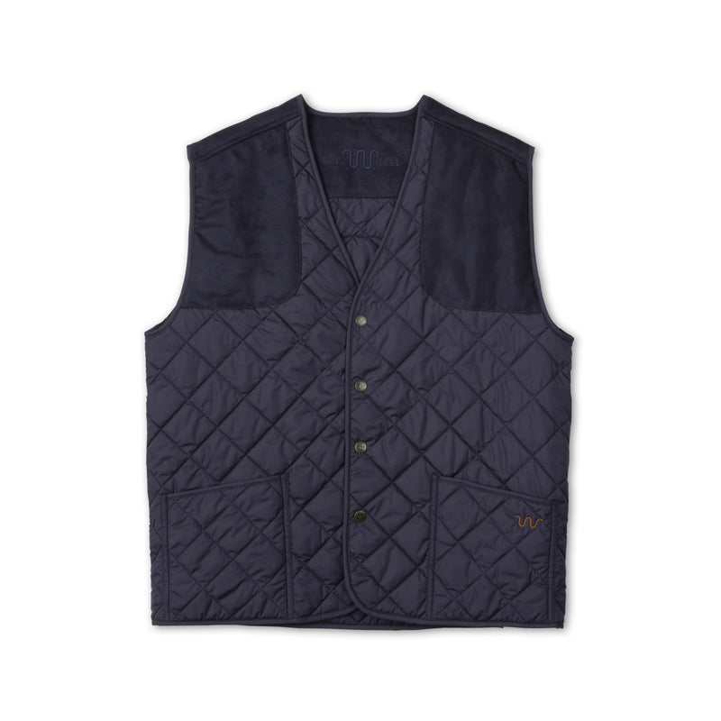 Men's Quilted Ranch Vest | NAVY / Small