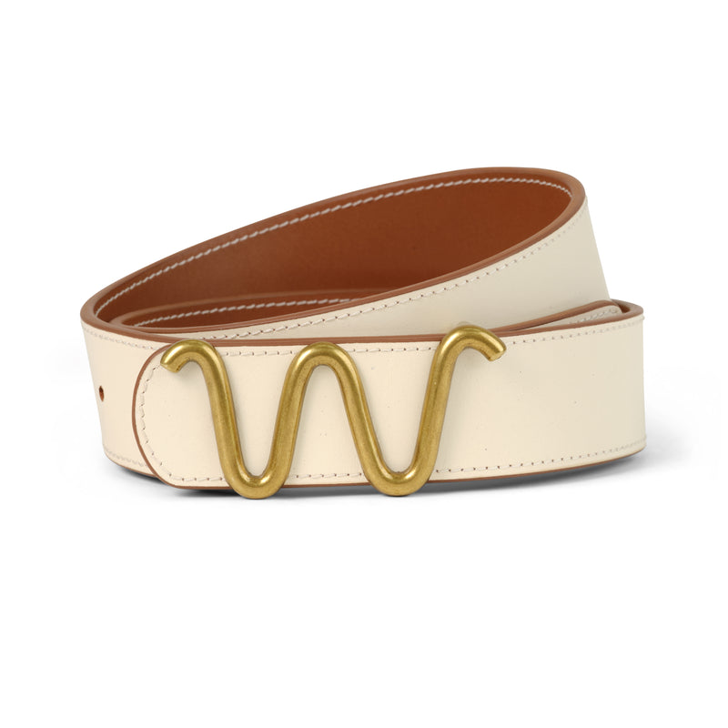 Running W Signature Belt | CREAM / 28