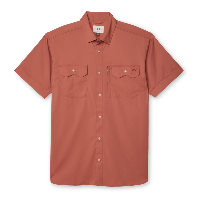 Men's Blue Norther™ Short Sleeve Tech Shirt | CLAY / Small