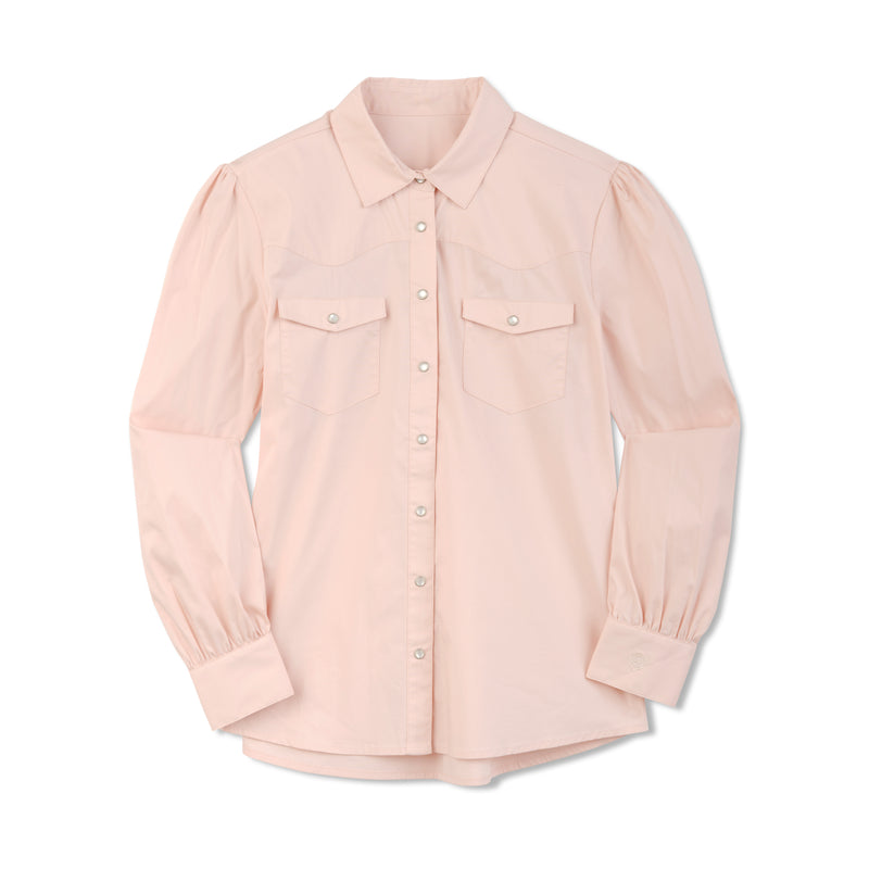 Women's W Yoke Snap Shirt | SEA OAT PINK / Extra Small