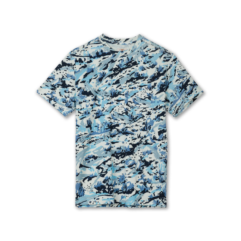 Men's Ranch Pocket Tee, Pigment Dyed | BLUE BAY CAMO / Small