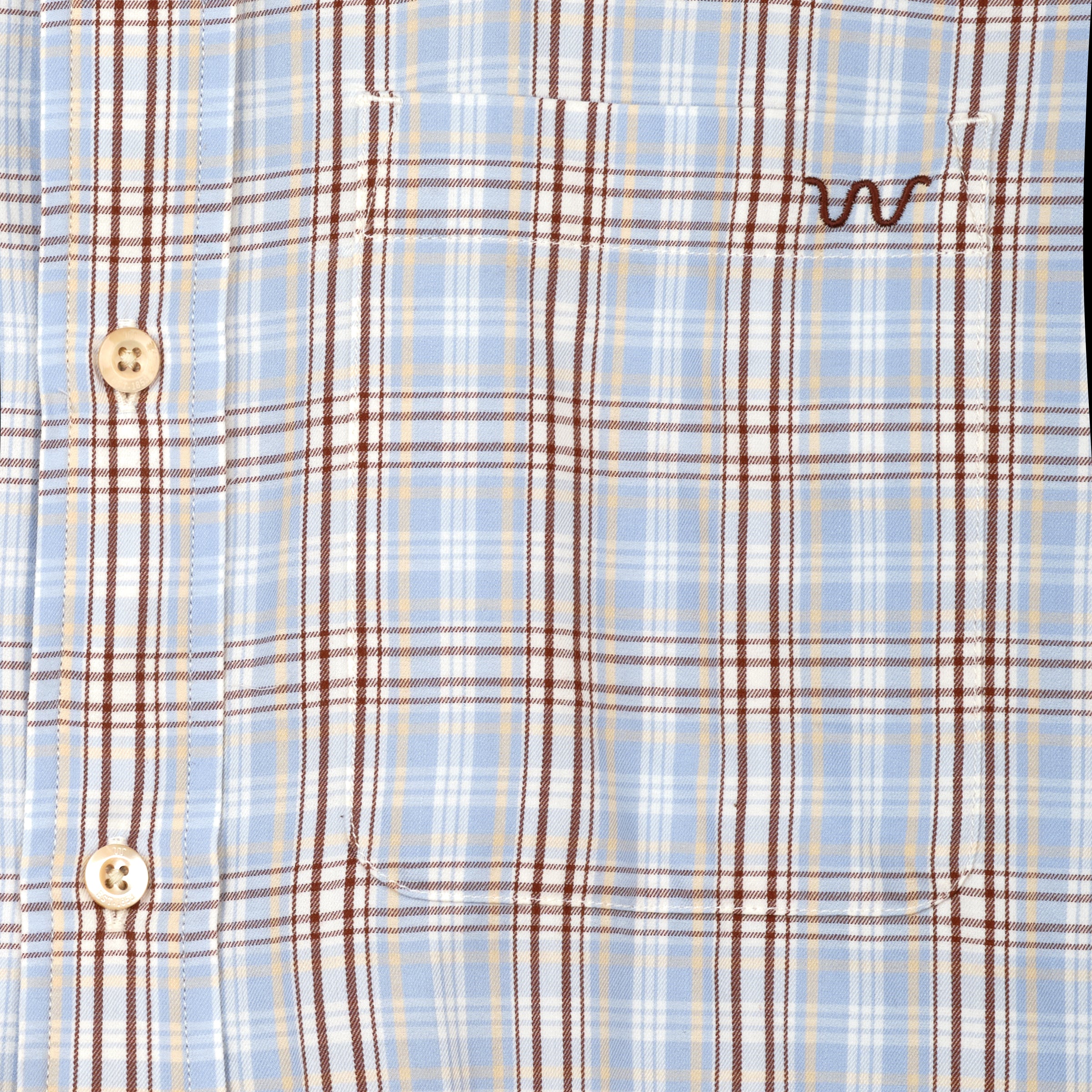 Men's One Pocket Button Down Shirt, Plaid