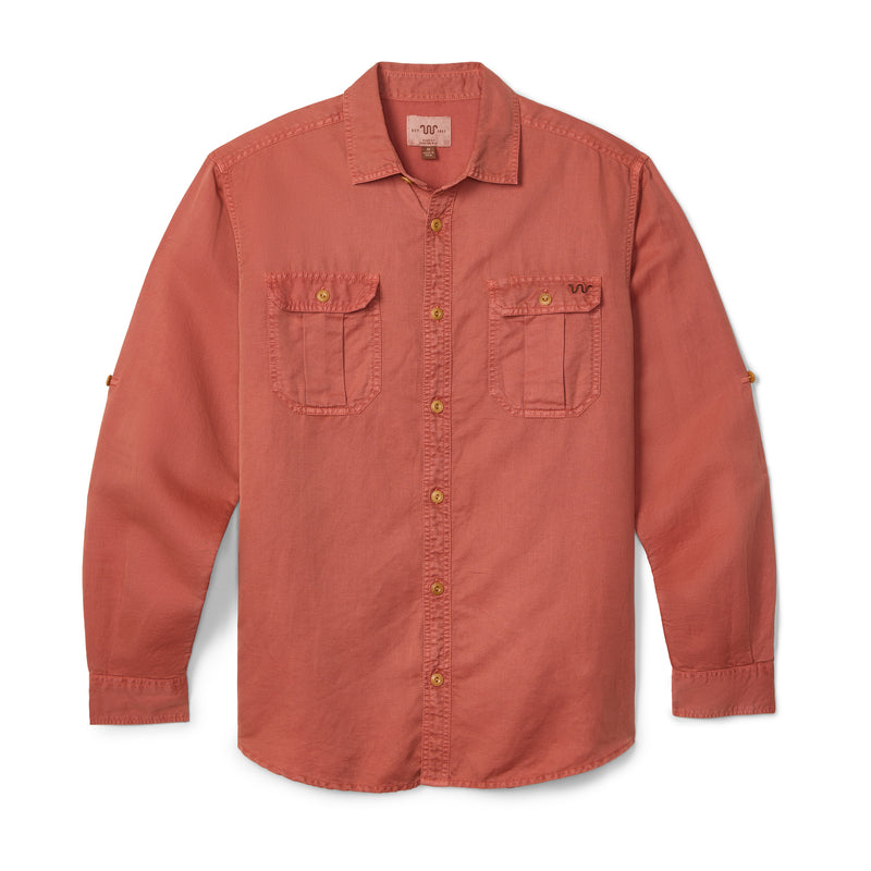 Men's Linen Utility Shirt | 