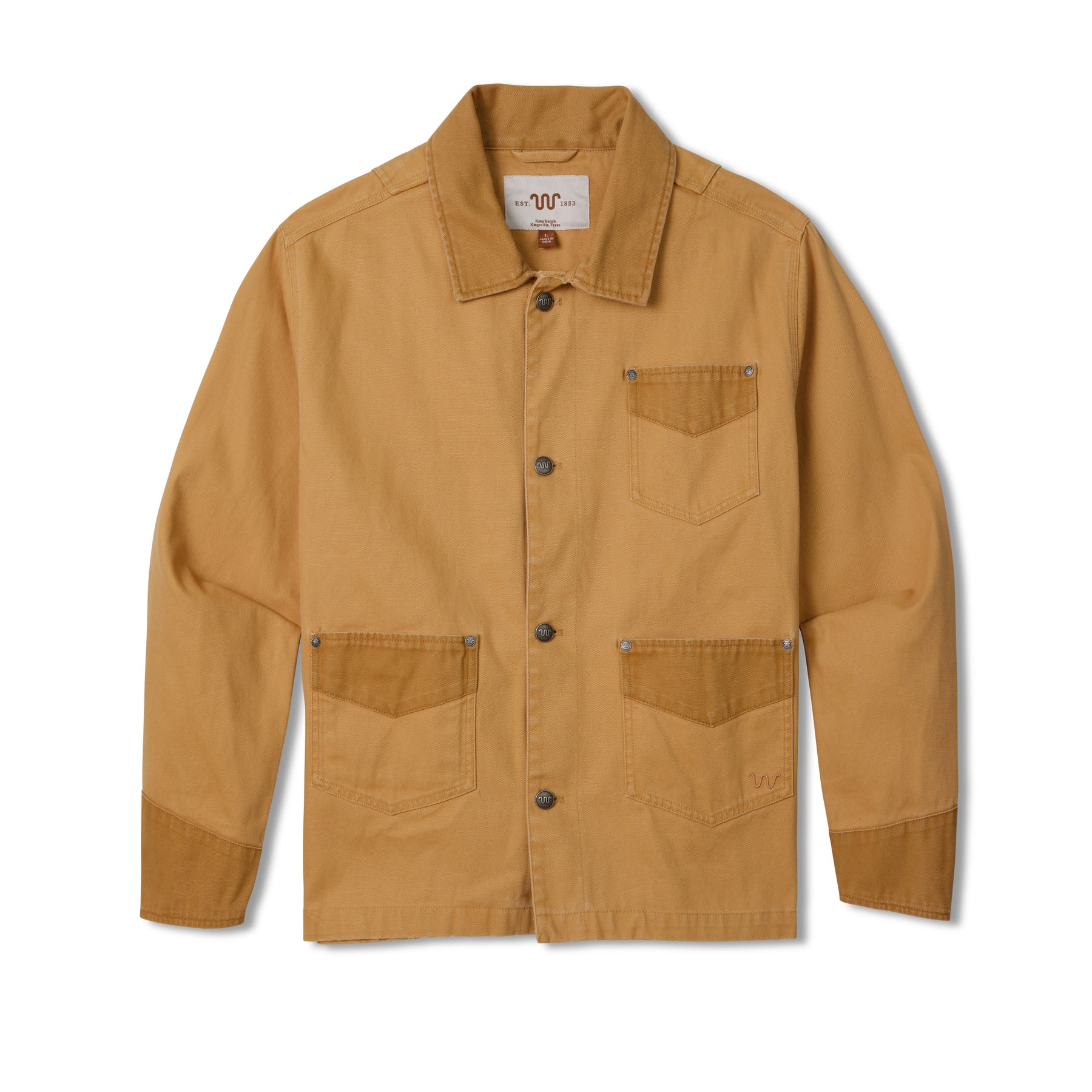 ジャケット・アウター king 1853 Kineño Men's Canvas Jacket - Cotton Canvas Western Jacket