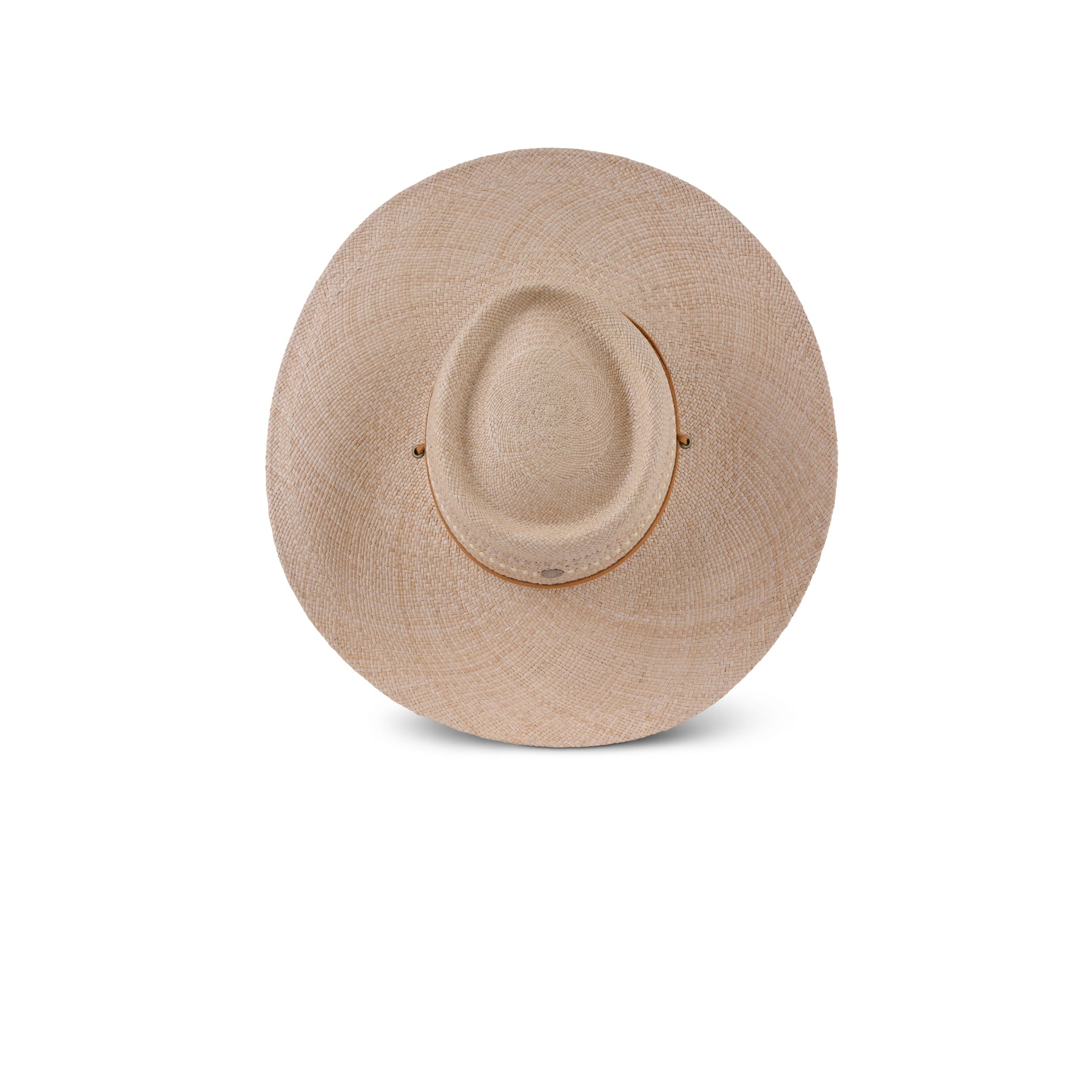 Freya Cream Wide-Brim Straw Hat with Tassel Tie Freya Straw Hats JULY SALE – Brooke Wright Designs main image 3