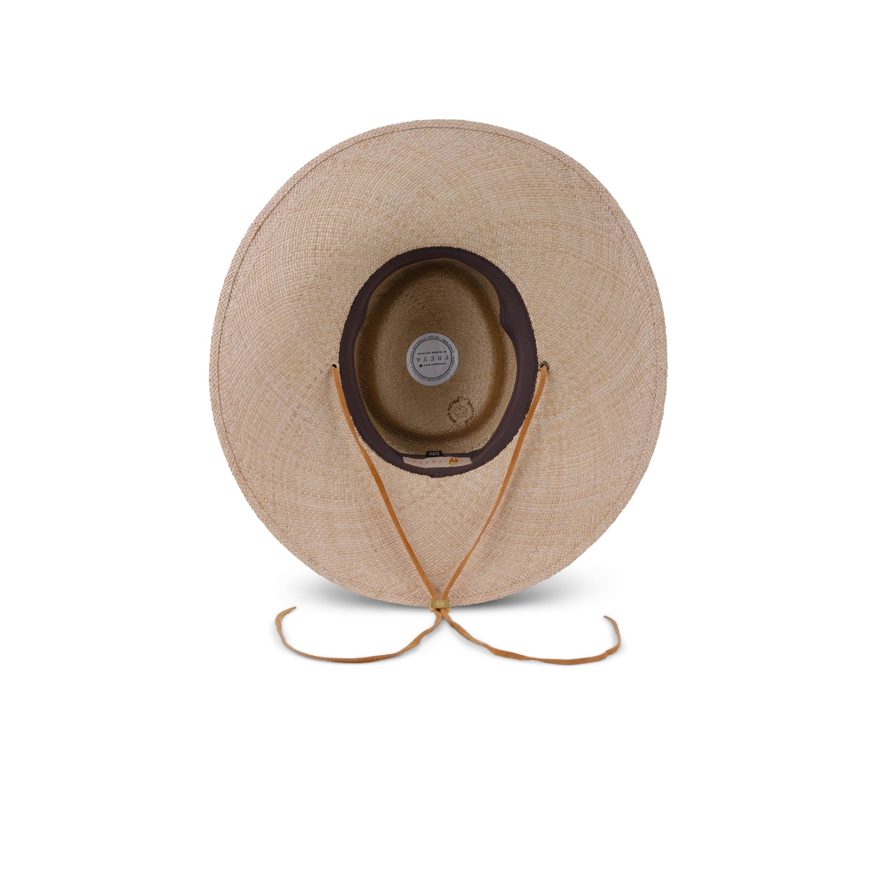 Freya S/M Two Tone Wide Brim Straw Fedora Hat - Natural Beige Freya Gardenia Straw Hat with Mauve Accent | Hearth and Soul main image 3