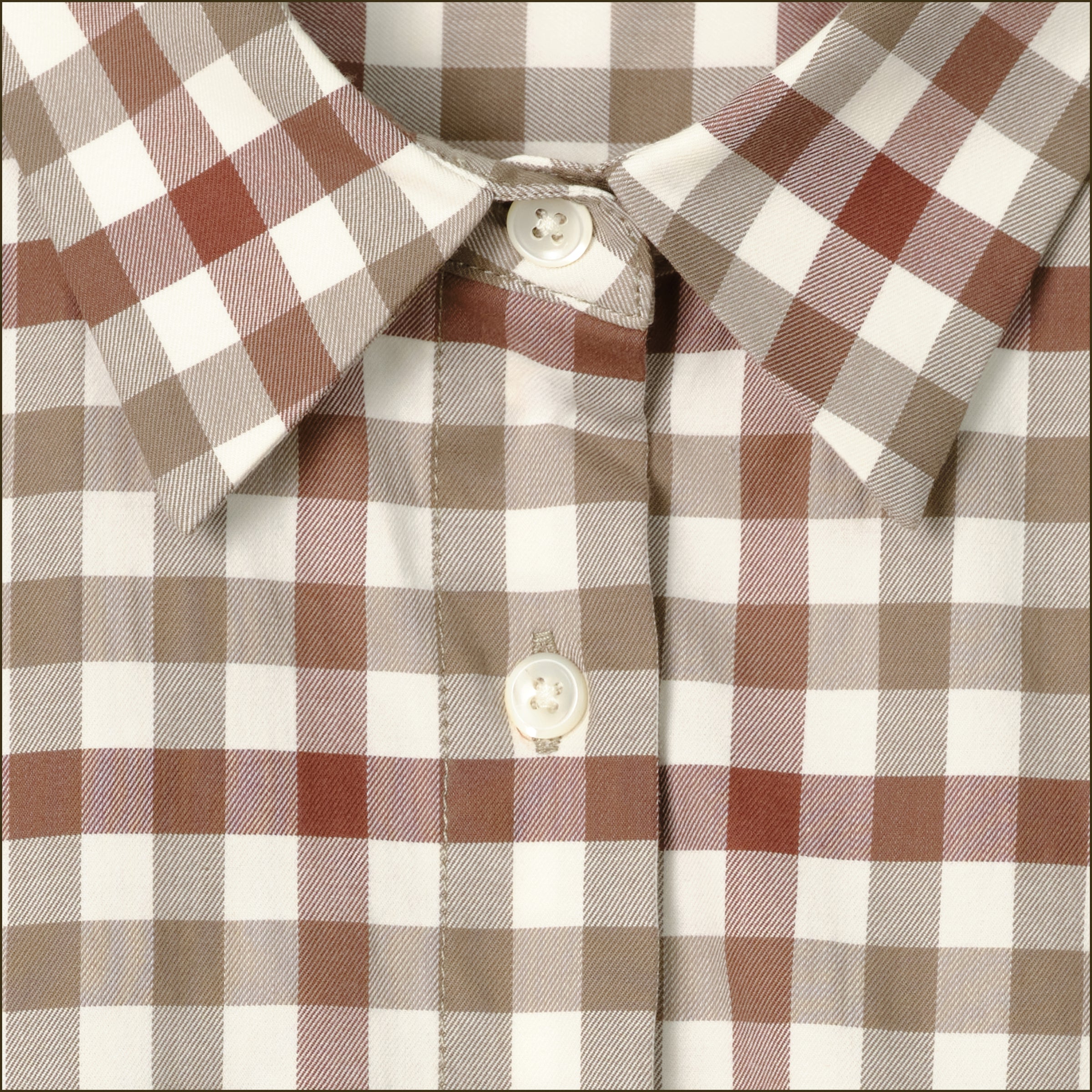 Women's  2 Tone Gingham Shirt