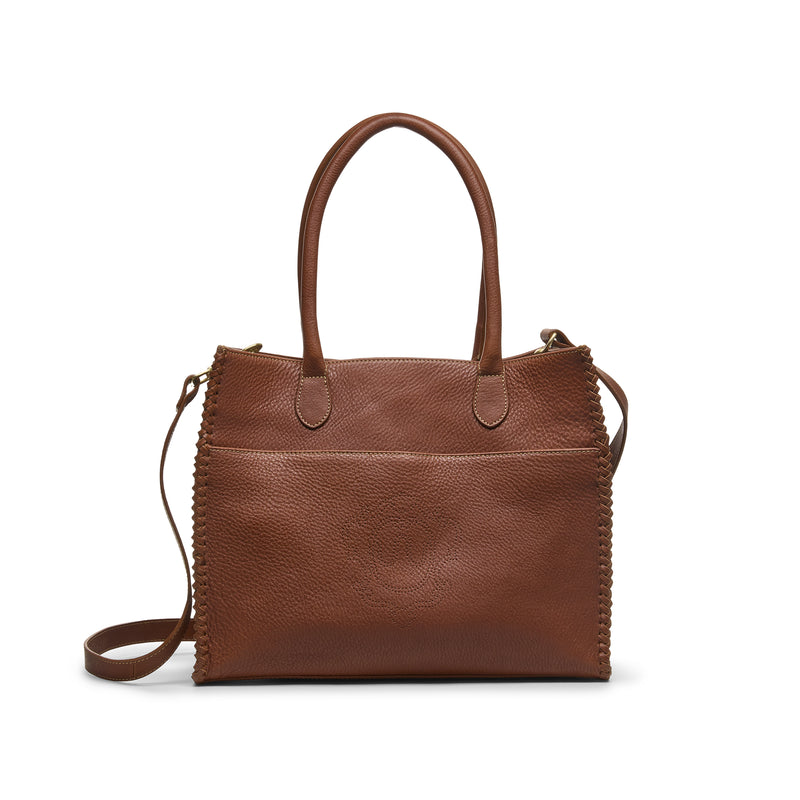 Whipstitch Tote | SADDLE TAN