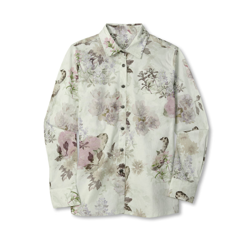 Women's Printed Texas Flora Shirt | CREAM / Extra Small