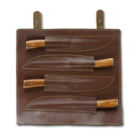 KR Mesquite Steak Knife Set of 4 W Leather Roll