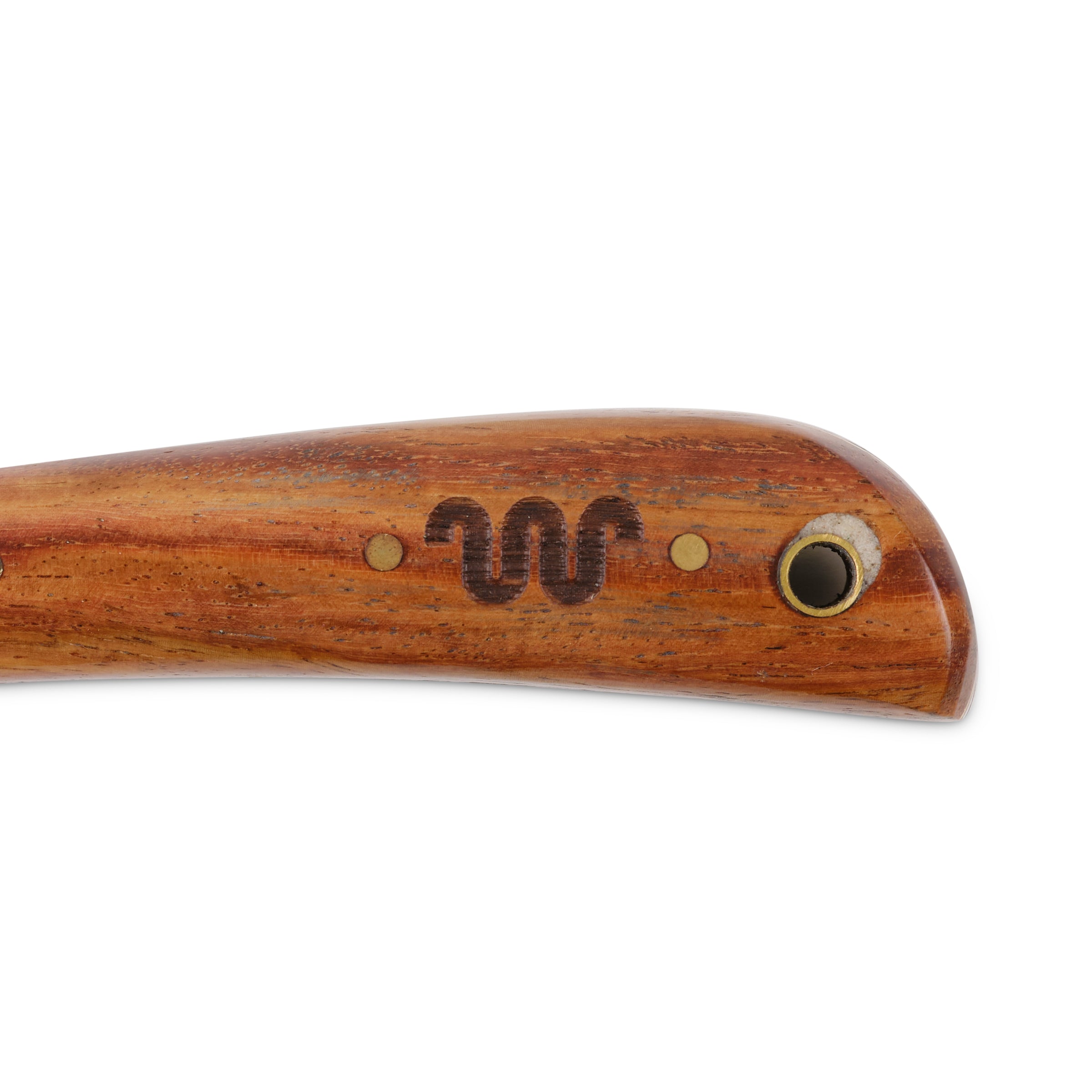 King Ranch Mesquite Damascus Hunter Fixed Blade