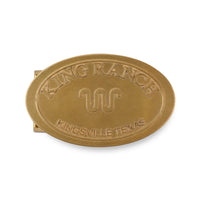 Saddle Stamp Brass Buckle - 1.5in