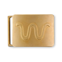 Heritage W Brass Buckle - 1.5in