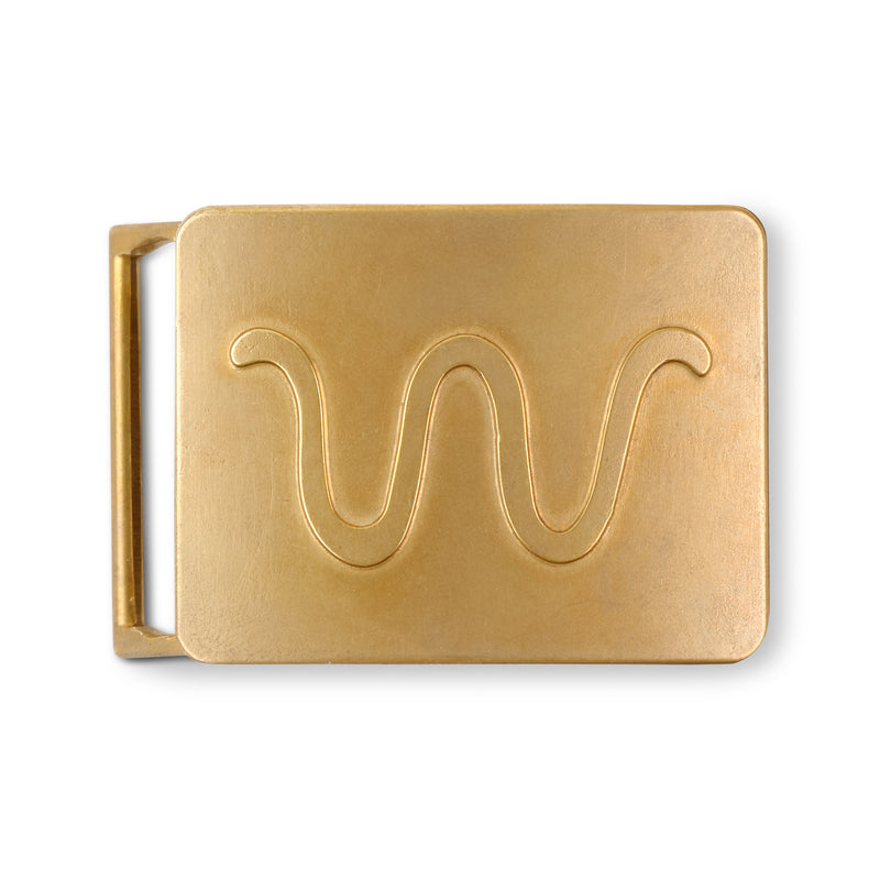 Heritage W Brass Buckle - 1.5in | GOLD
