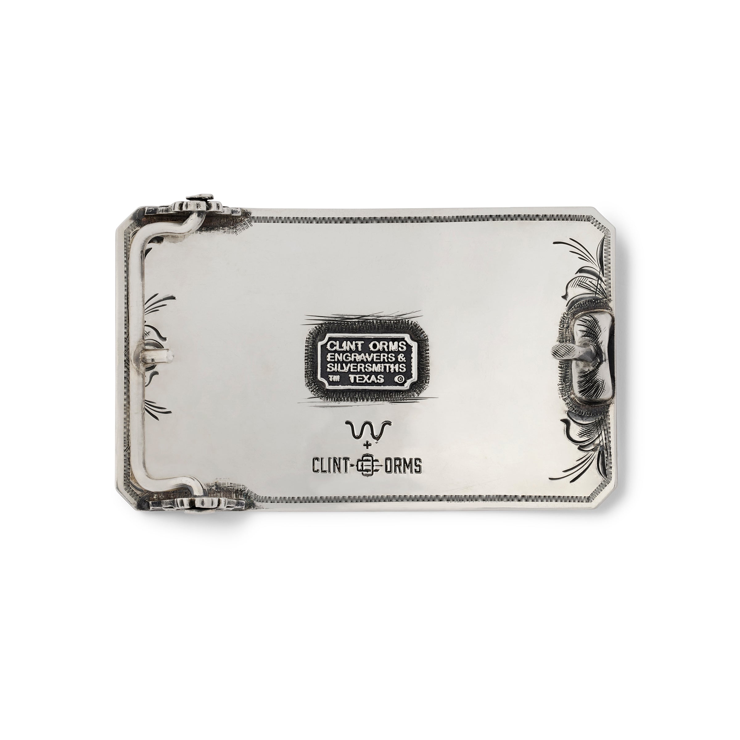 King Ranch X Clint Orms Bull Belt Buckle