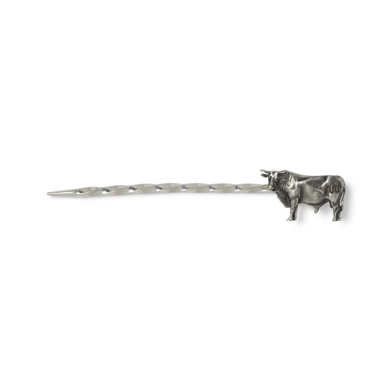 King Ranch X Clint Orms Bull Hat Pin | SILVER