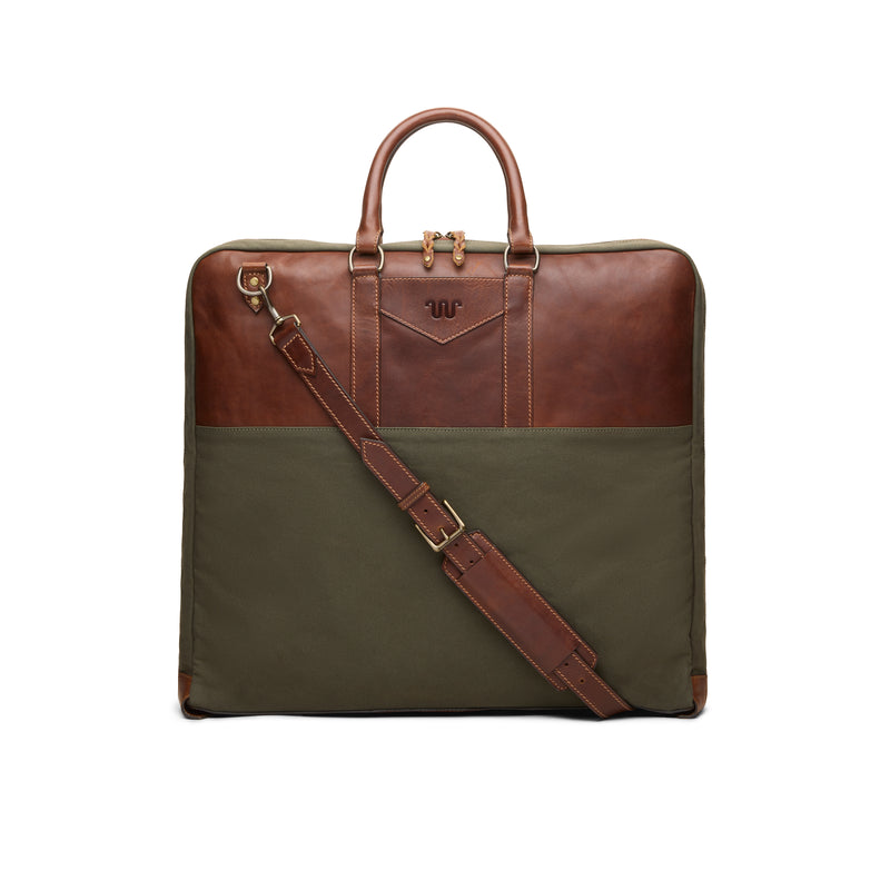 Kineño Canvas Garment Bag | GREEN