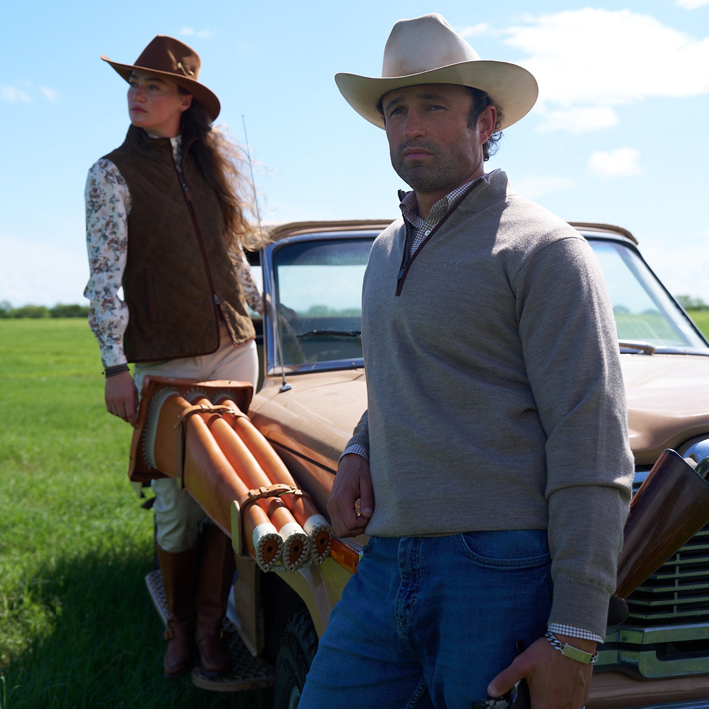 Men's Main House Quarter Zip Sweater, Heathered