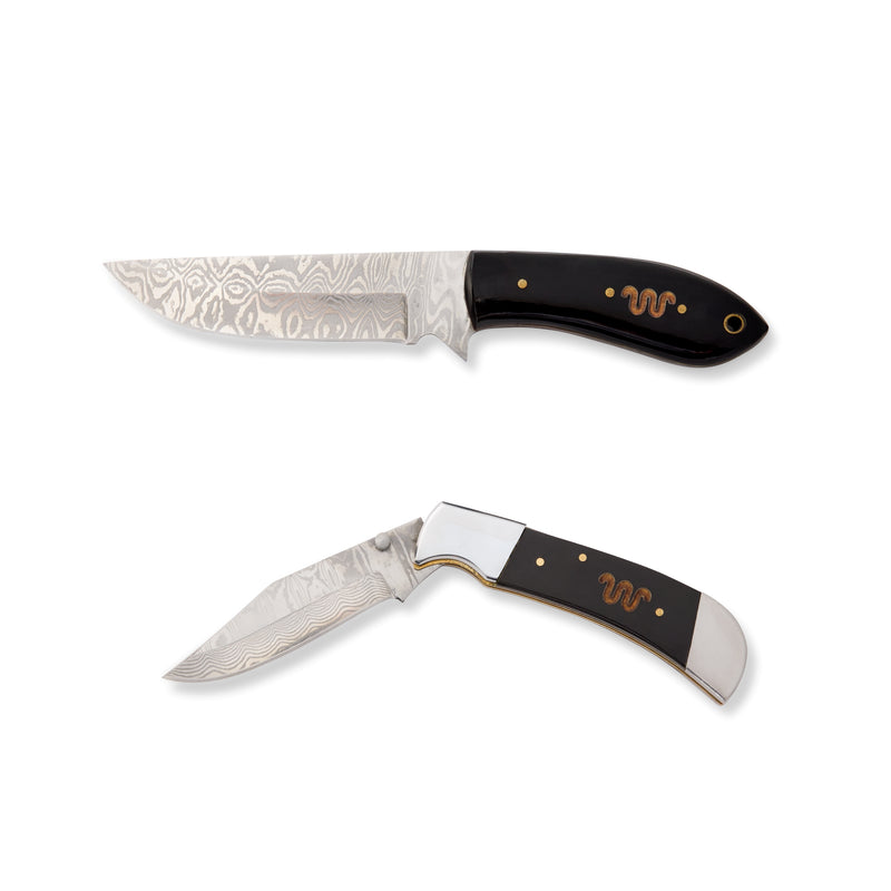 King Ranch Buffalo Horn 2-Piece Knife Gift Set | 