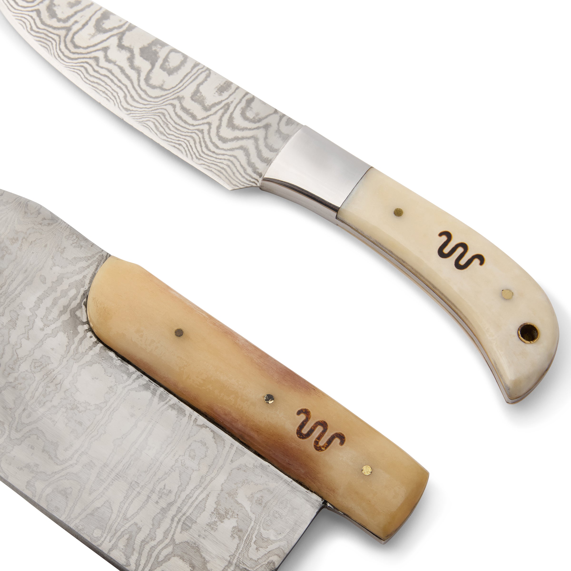 King Ranch Bone Handle 2-Piece Chef's Knife Set
