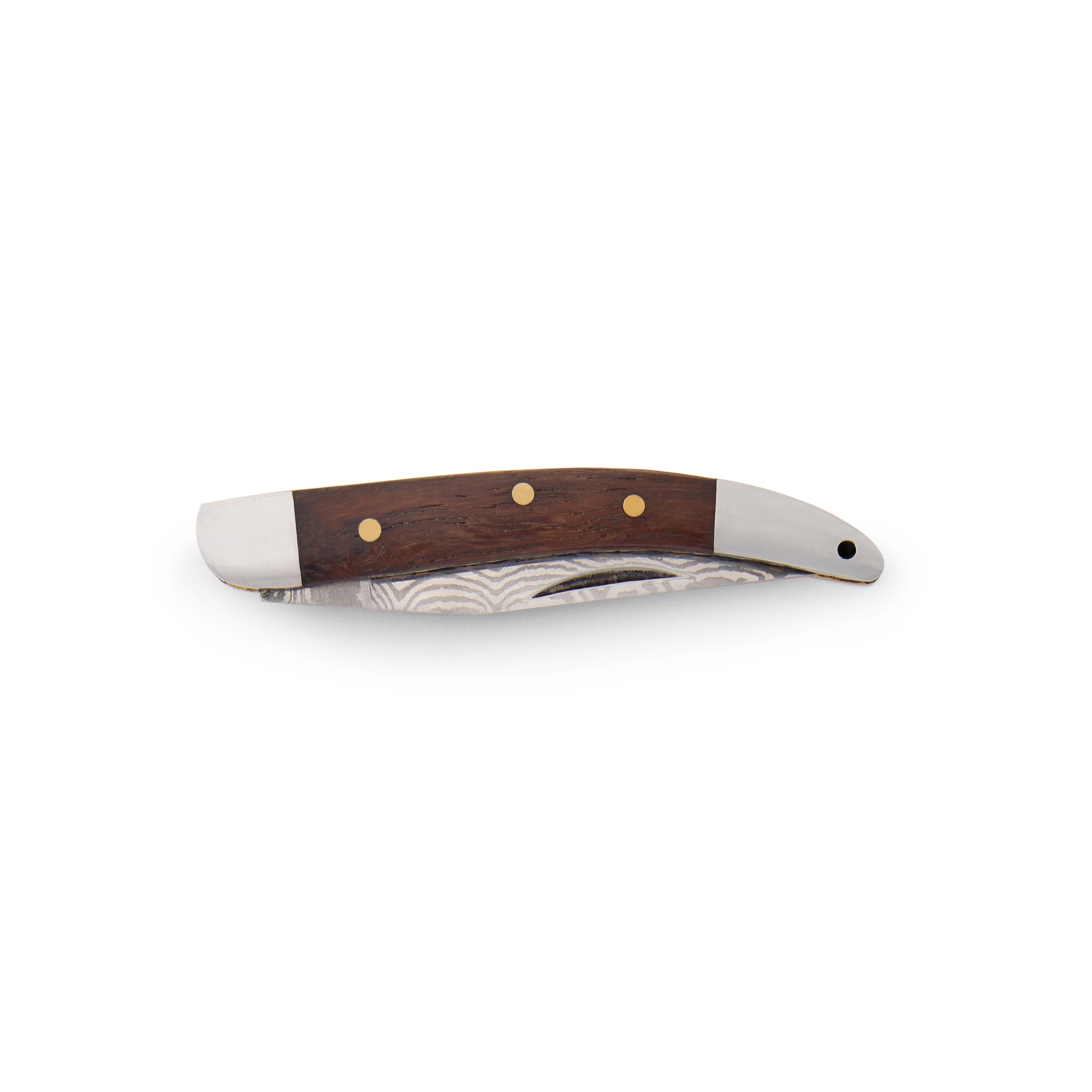 King Ranch Mesquite Damascus Toothpick Knife