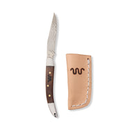 King Ranch Mesquite Damascus Toothpick Knife