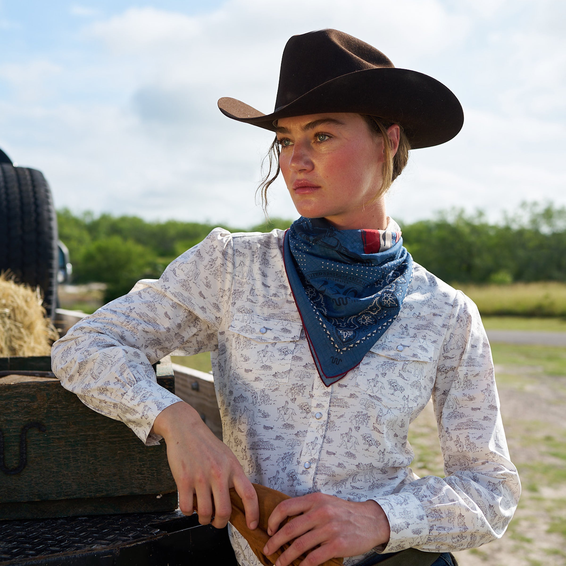 Women's Cowgirl Print Shirt