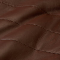 Men's Channel Quilted Leather Vest