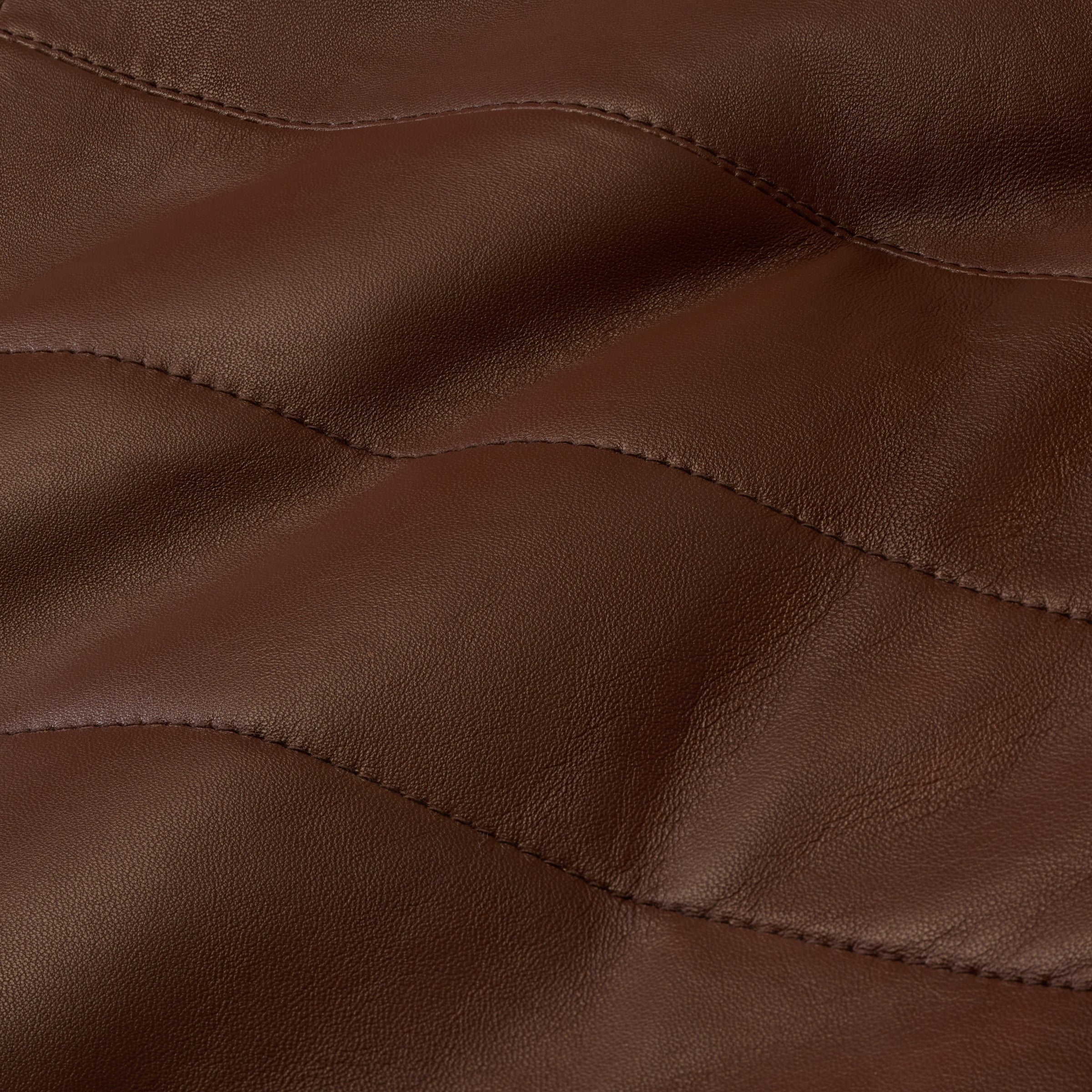 Men's Channel Quilted Leather Vest