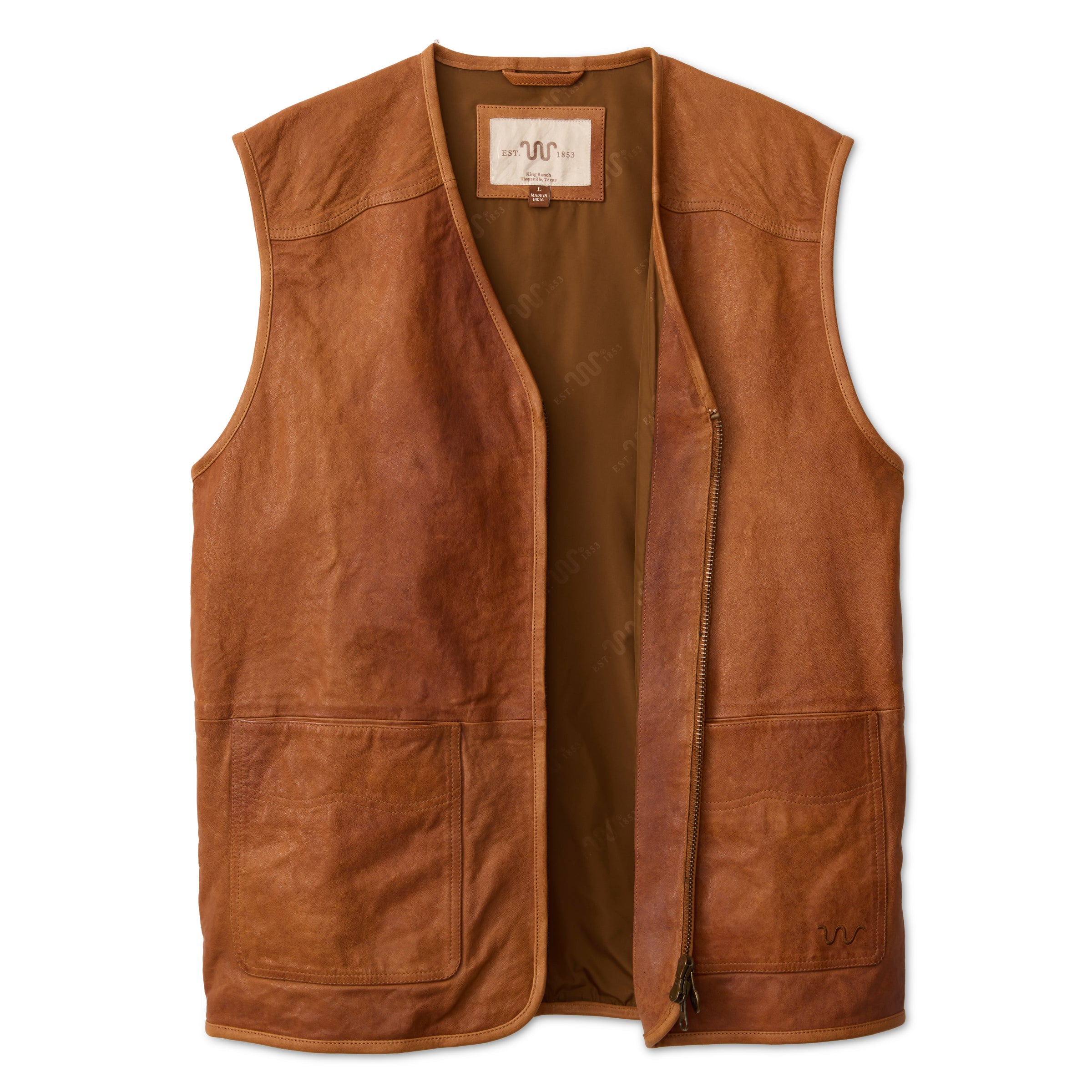 Men's Tumbled Lambskin Vest