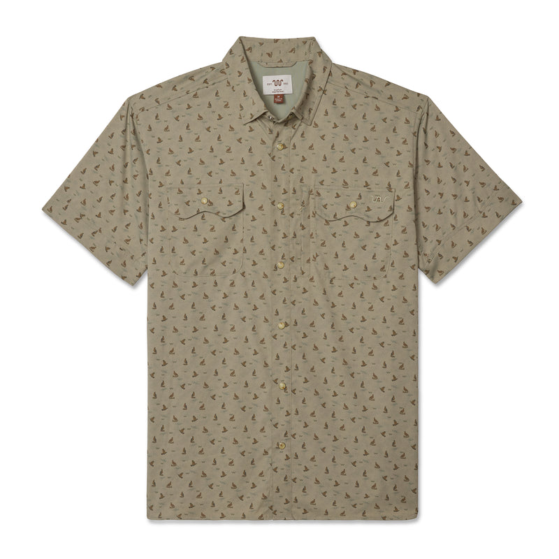 Men's Blue Norther® Short Sleeve Tech Shirt, Quail | Men's Blue Norther® Short Sleeve Tech Shirt, Quail