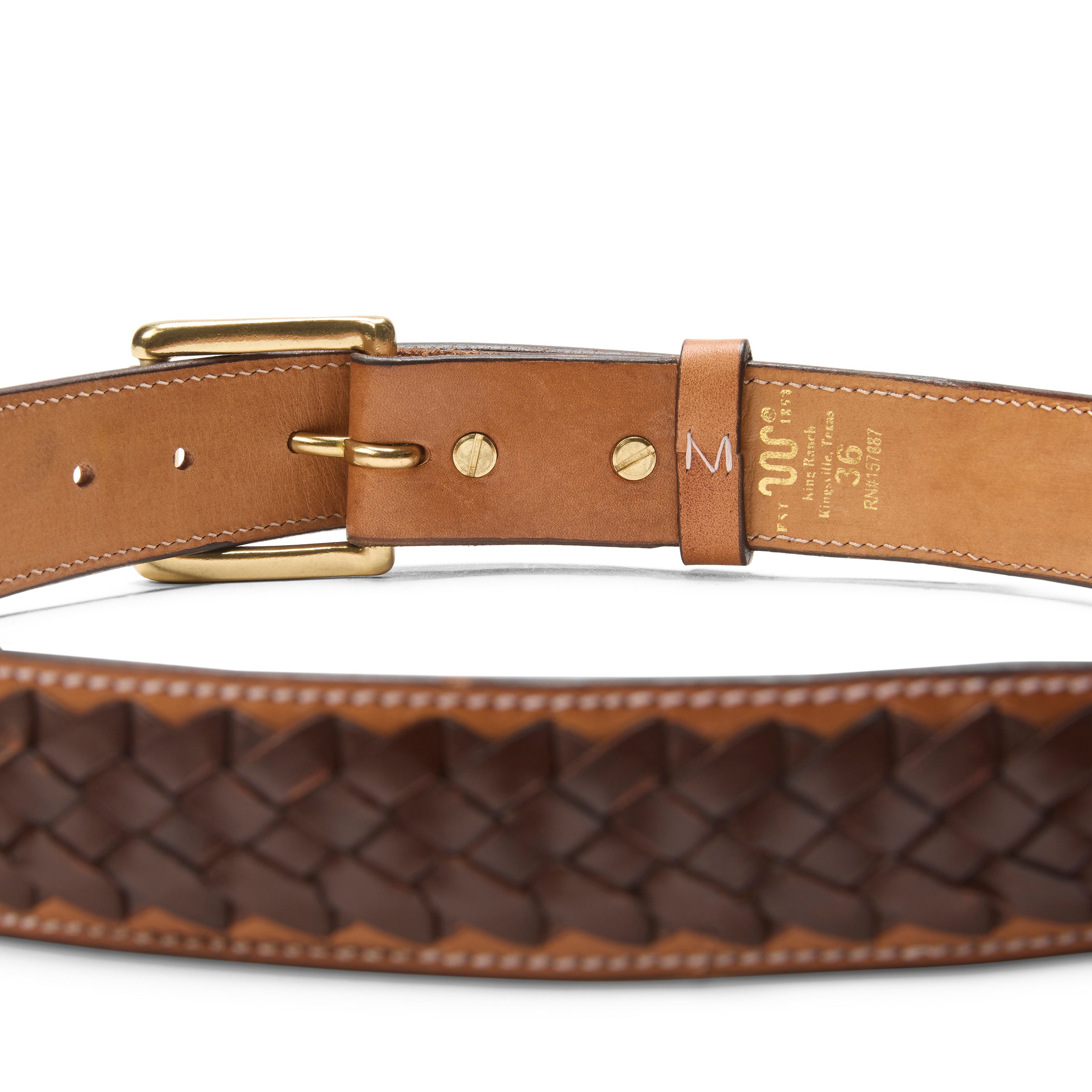 King Ranch Braided Belt, 1.5