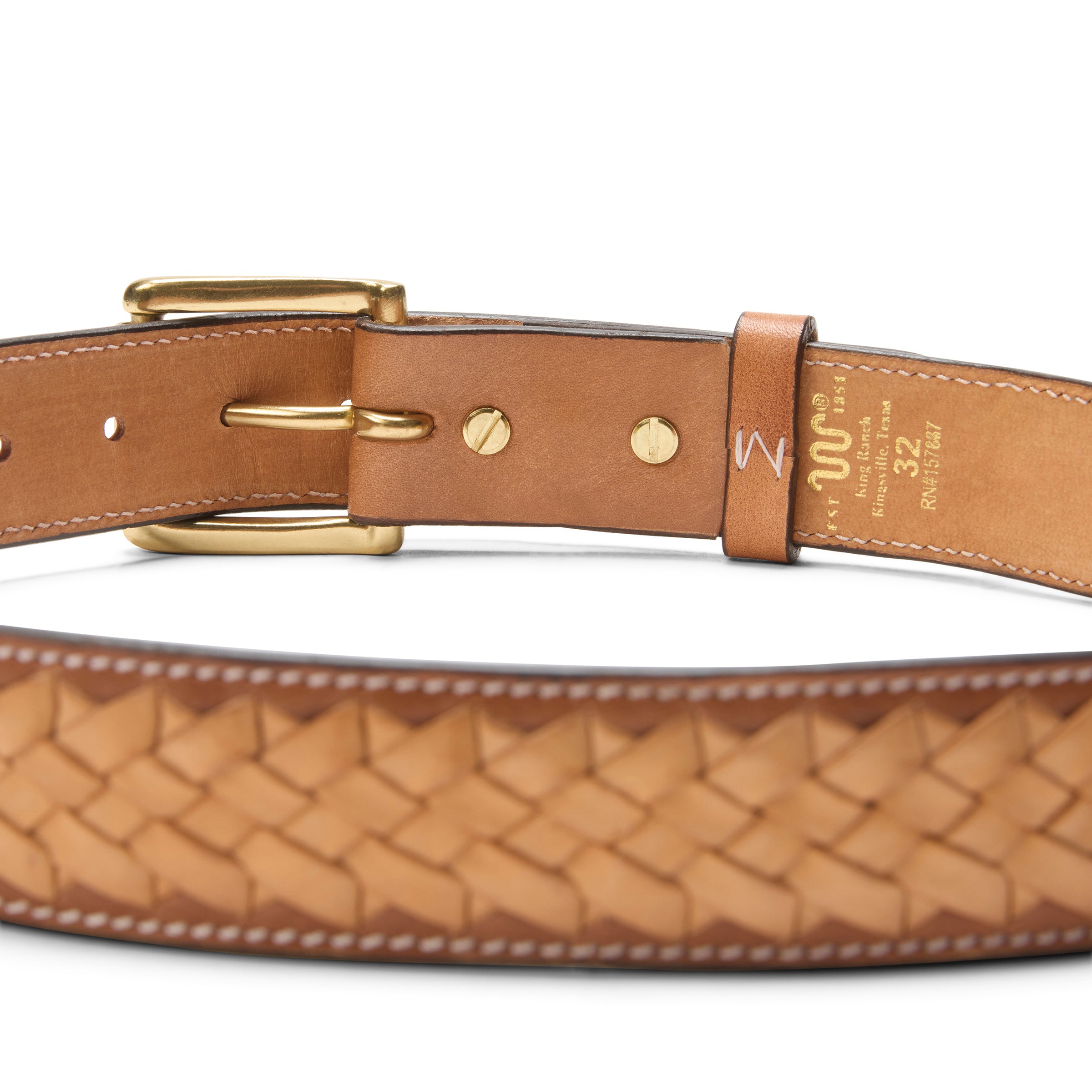 King Ranch Braided Belt, 1.5