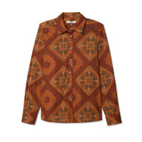 Women's Patchwork Print Shirt
