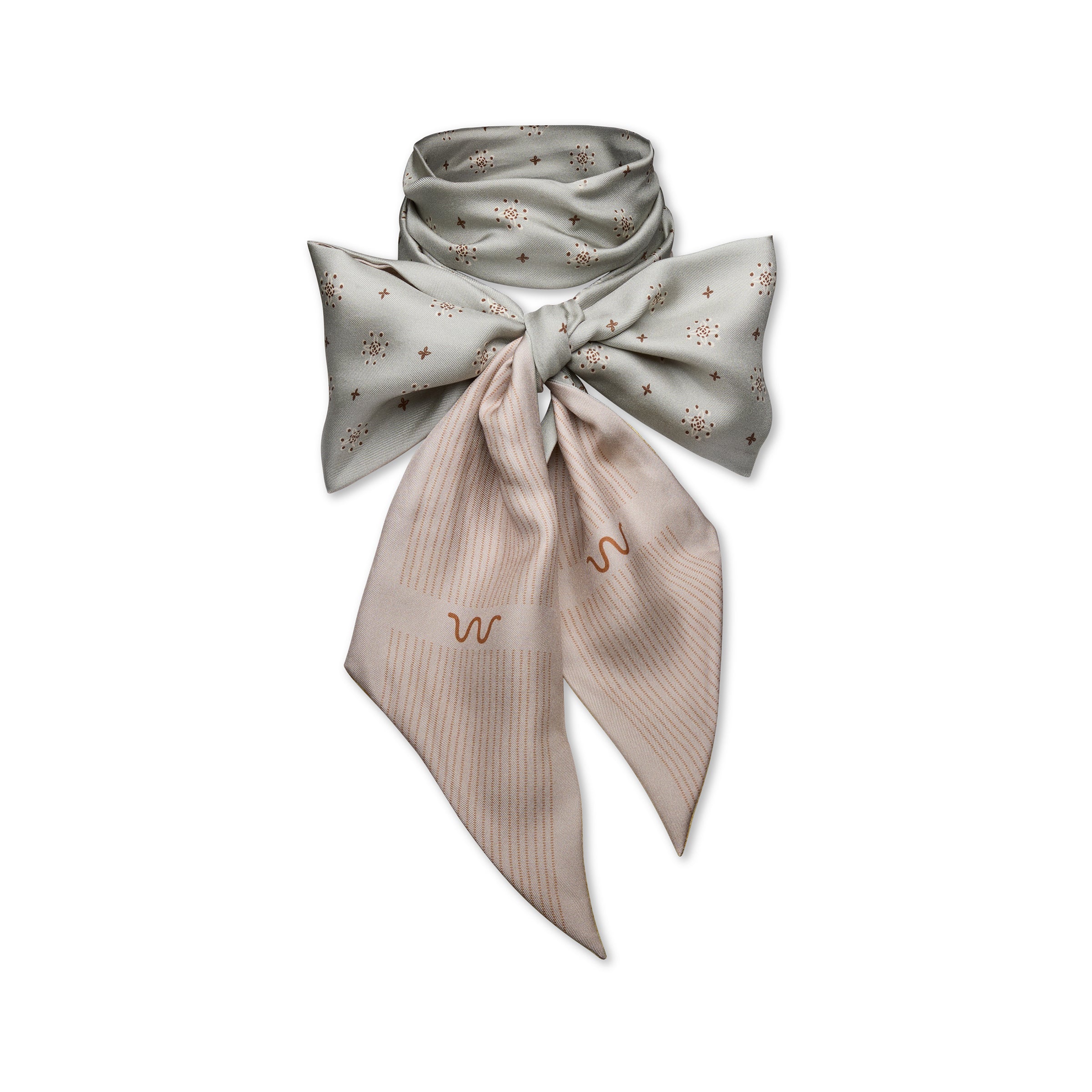 Old Sorrel Silk Skinny Scarf