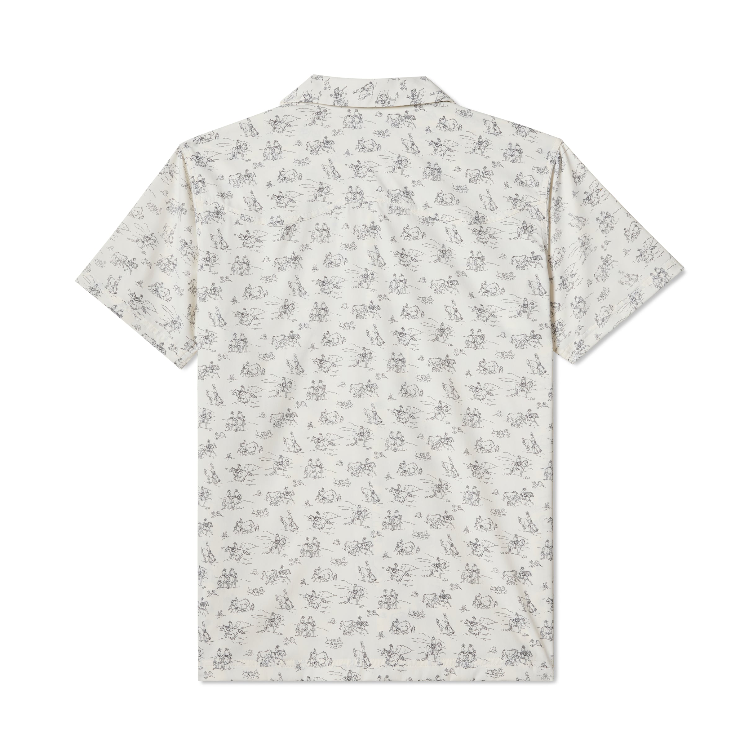 Men's Blue Norther® Canelo Camp Shirt, Cowboy Print