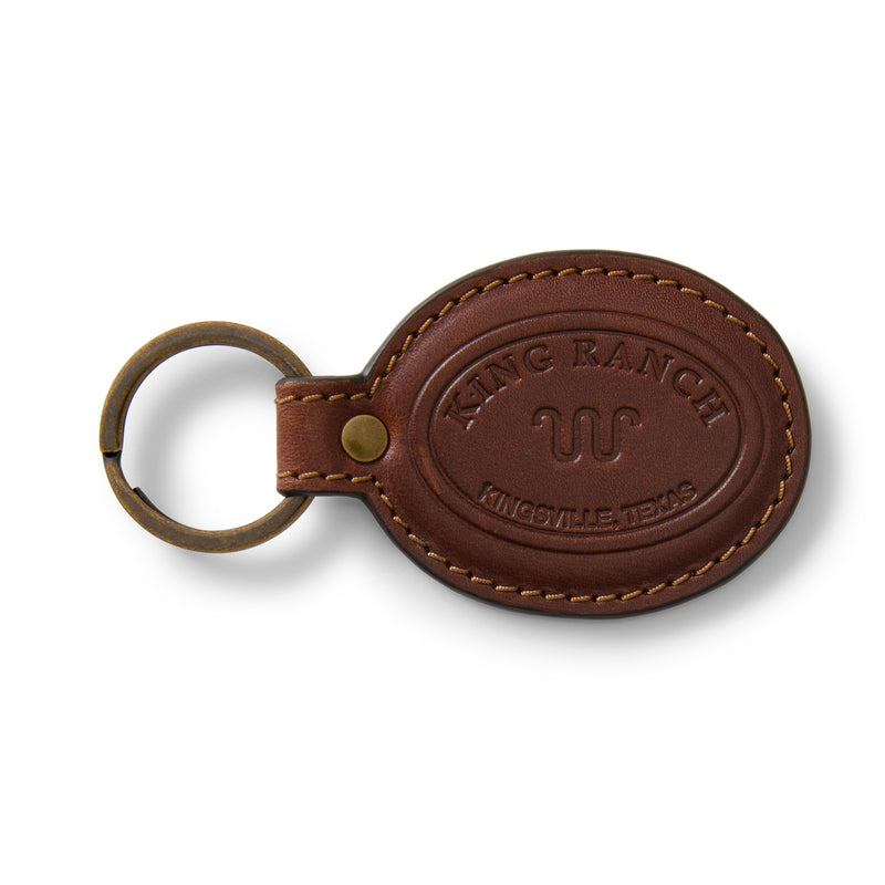Kineño Leather Oval Keychain | Kineño Leather Oval Keychain