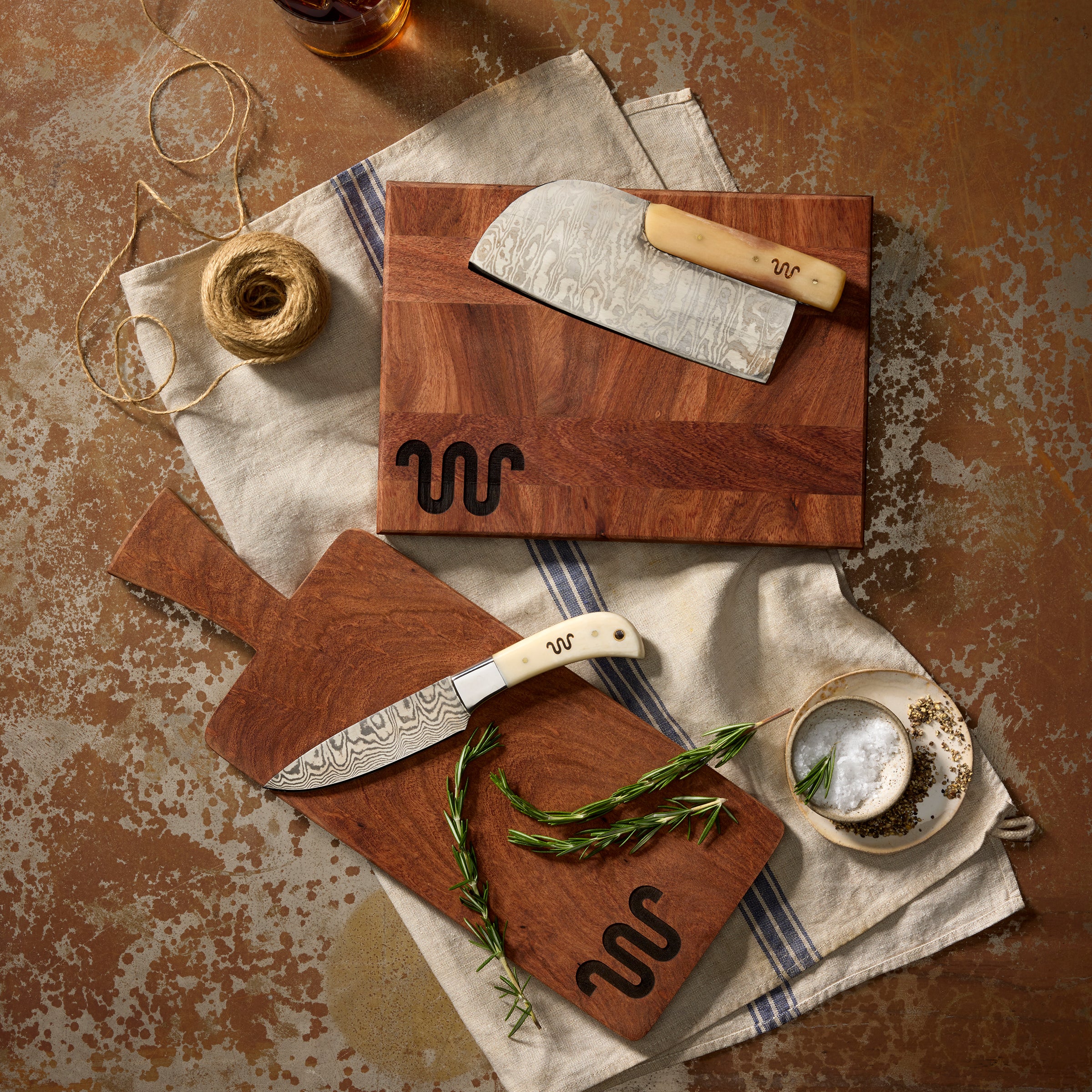 King Ranch Mesquite Running W Charcuterie Board
