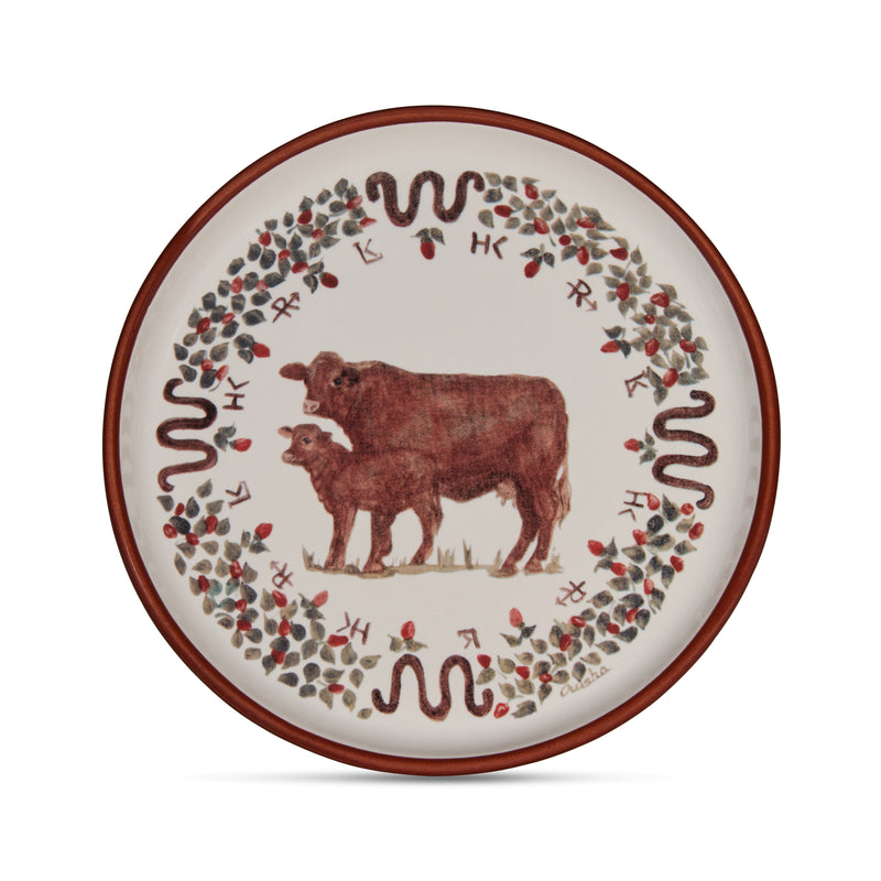 Running W Cattle Plate | Running W Cattle Plate