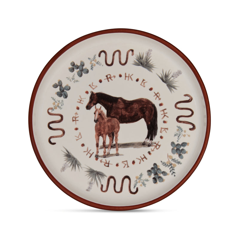 Running W Horses Plate | Running W Horses Plate