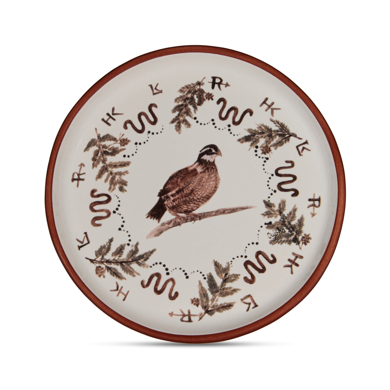 Running W Quail Plate | Running W Quail Plate