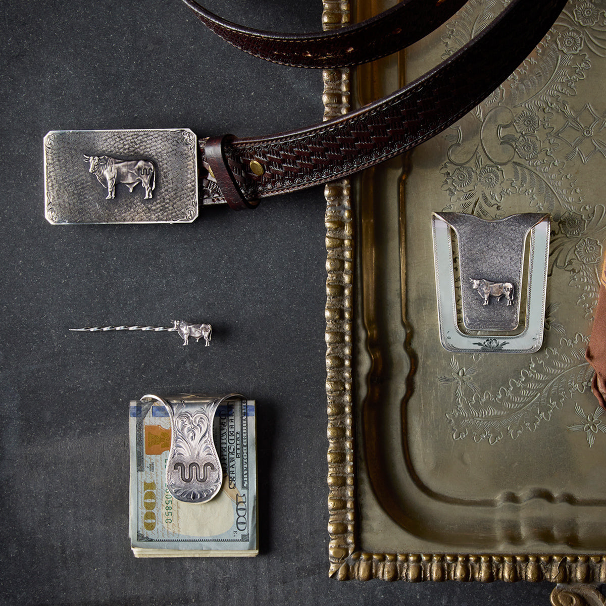 King Ranch X Clint Orms Bull Hat Pin