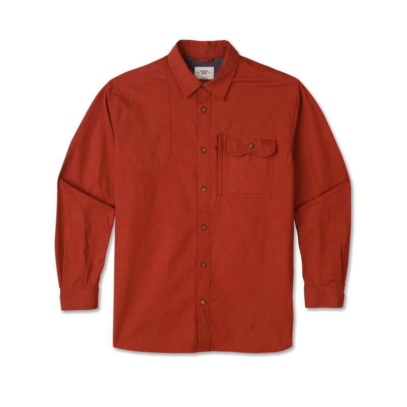 Men's Cotton Field Shirt | OLD SORREL RED / Small
