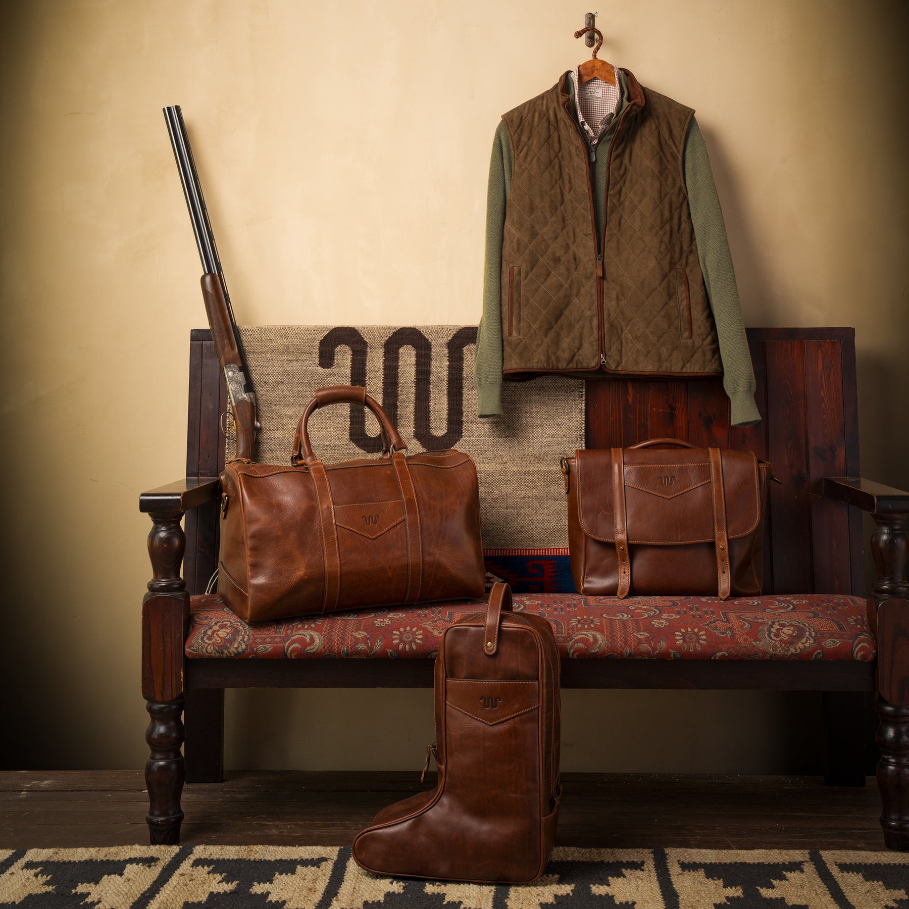 Kineño Leather Duffle – King Ranch Saddle Shop