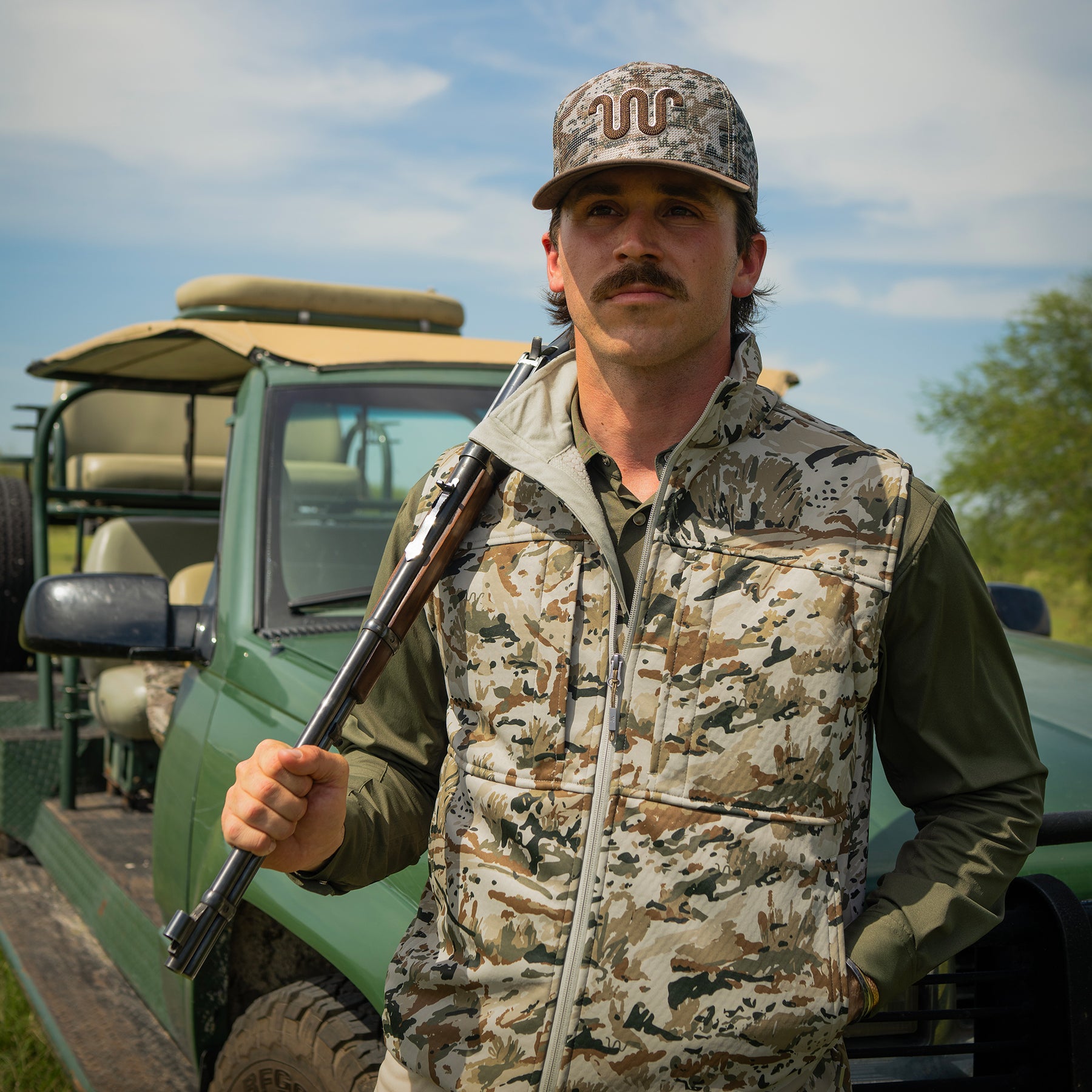 Camo Running W Cap – King Ranch Saddle Shop